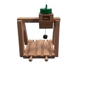 Brio Wooden Railway Train Overhead Crane #33386 Double Track Fast Shipping HTF